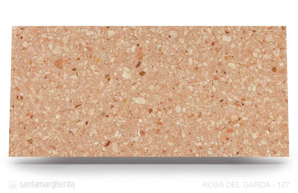 Marmercomposiet Rosa del Garda Gepolijst