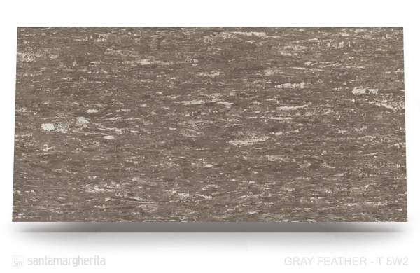 SM Quartz Gray Feather Polished