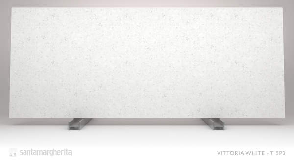 Quartzcomposiet Vittoria White Gepolijst